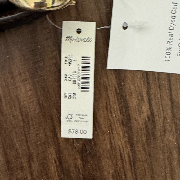 Madewell metal keeper Belt with Gold Buckle main image 13